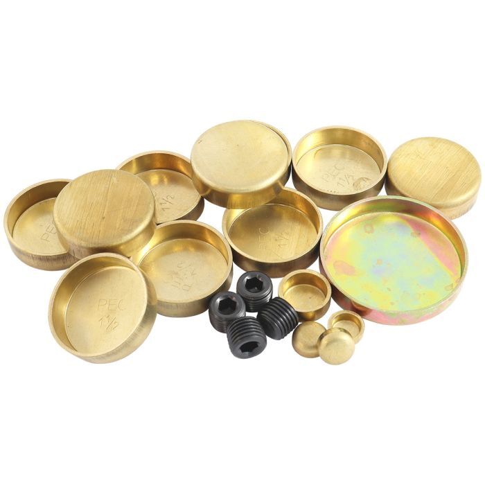 Aeroflow AF3000-1001 Ford 351 Cleveland Welsh Plug Kit Brass Material