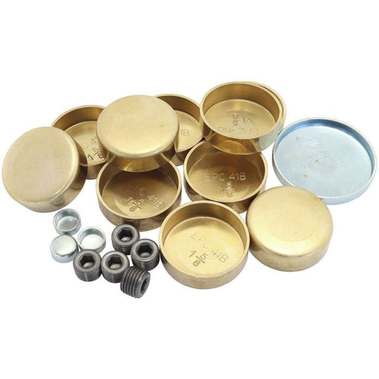 Aeroflow Performance Products AF3000-1002 Small Block Chevy Welsh Plug Kit Brass Material
