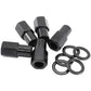 Aeroflow AF3018-7000 0.750" Shank Open Black Wheel Nuts - M14 x 1.50mm Pack of 5, Washer Seat with Shank