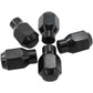 Aeroflow AF3021-4000 Conical ET Style Closed Black Wheel Nuts - 7/16-20" Pack of 5 60 Degree Taper with 0.300" Shank