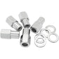 Aeroflow AF3035-7000 0.750" Shank Open Chrome Wheel Nuts - M12 x 1.25mm Pack of 5, Washer Seat with Shank