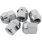 Aeroflow AF3038-1000 Acorn Short Open Chrome Wheel Nuts - M14 x 1.50mm Pack of 5, 60 Degree Taper