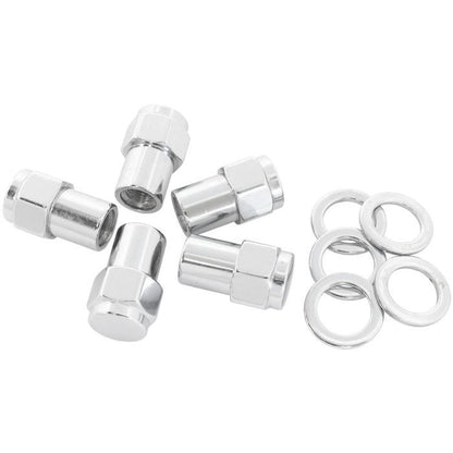 Weld Racing Alumastar Wheels, Centreline Convo Pro Wheels 0.550" Shank Closed Black Wheel Nuts M14 x 1.50mm Pack of 5, Washer Seat with Shank Aeroflow Performance Products