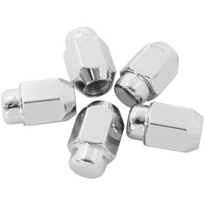 Aeroflow AF3045-2000 Acorn Medium Closed Chrome Wheel Nuts - M12 x 1.25mm Pack of 5, 60 Degree Taper
