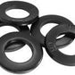 Aeroflow AF3070-0021 Large Wheel Nut Washer - Black Sold As A Pack of Five, 1.250" O.D, 0.695" I.D and 0.118" Thickness