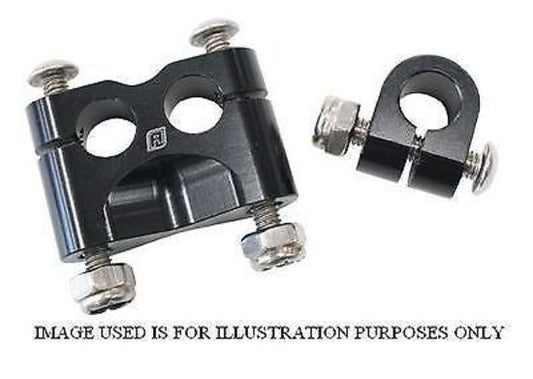 Aeroflow AF3500-1010 Pro Grip Clip Style Mount Half Clamp Billet Black