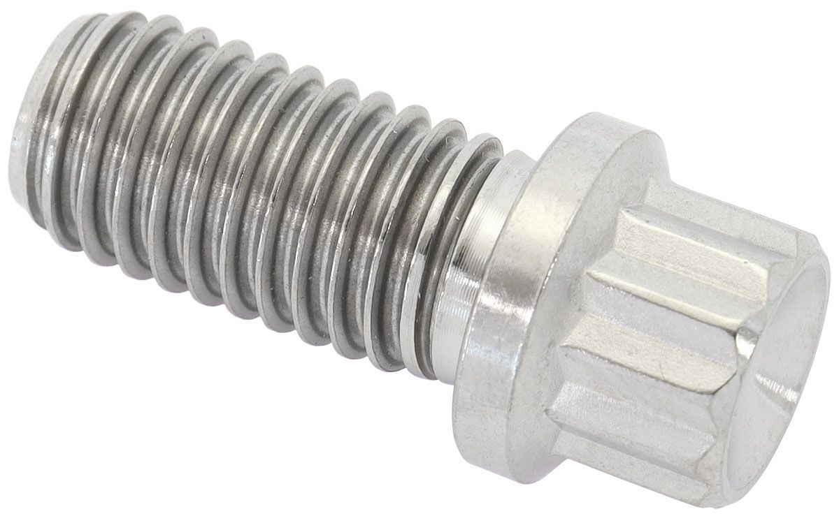 Aeroflow AF3504-0787 M10 x 1.50mm, UHL 20mm Titanium Bolt 12 Point Head Natural Finish Sold Single.
