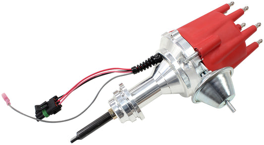 Ready to Run Electronic Distrubutor, Machined Aluminium Body with Red Cap (Suit Chrysler 318-360 V8)
