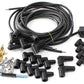 Aeroflow AF4030-31233 Universal Lead Set Black 90Deg V8 90Deg Plug Std & Hei