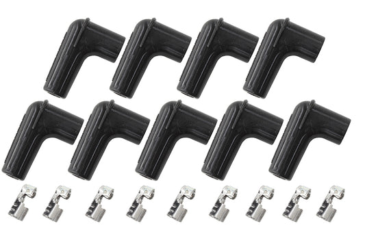Aeroflow Performance Products AF4030-8850 9 x Spark Plug Boots Terminals90 Deg. 9 Boots & 9 Terminals