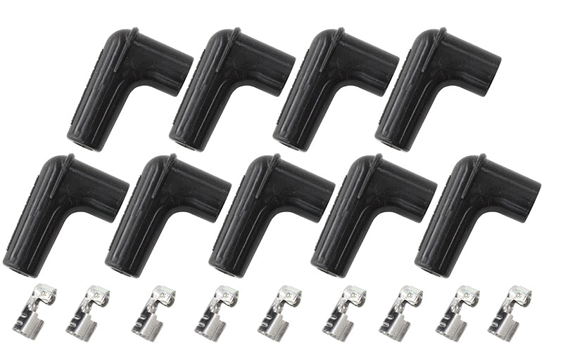 Aeroflow AF4030-8850 9 x Spark Plug Boots Terminals90 Deg. 9 Boots & 9 Terminals