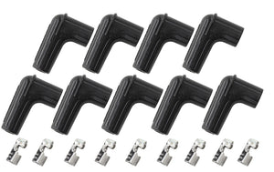 Aeroflow AF4030-8850 9 x Spark Plug Boots Terminals90 Deg. 9 Boots & 9 Terminals