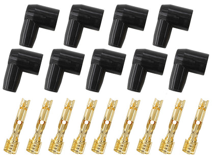 Aeroflow AF4030-8851 9 x Socket Boots & Terminals 90 Deg. 9 Boots & 9 Terminals