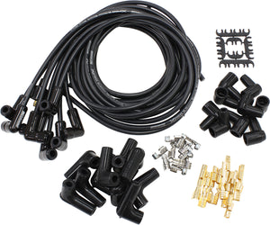 Aeroflow AF4038-31233C CERAMIC UNIV 90 DEG LEAD SET BLACK 90 PLUG ENDS STD HEI V8