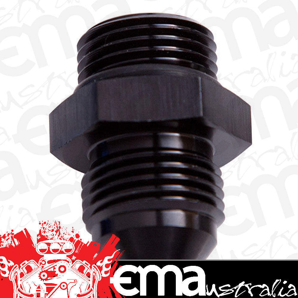 Aeroflow AF920-08BLK -8 ORB to -8AN Straight Black Male to Male