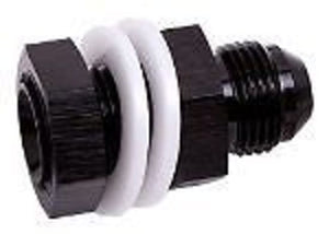 Aeroflow AF921-10BLK Fuel Cell Fitting -10AN Black Fuel Cell Bulkhead Fitt