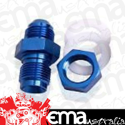 Aeroflow Performance Products AF921-16 Fuel Cell Fitting -16AN Blue Fuel Cell Bulkhead Fitt