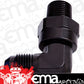 Aeroflow AF922-06-04BLK 90 Deg 1/4" NPT to -6AN Black Male Swivel Thread