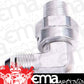 Aeroflow AF922-12-12S 90 Deg 3/4" NPT to -12AN Silver Male Swivel Thread