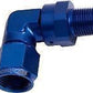 Aeroflow AF923-03-02 90 Deg 1/8" NPT to -3AN Blue Female Swivel Nut