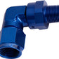 Aeroflow AF923-08-08 90 Deg 1/2" NPT to -8AN Blue Female Swivel Nut