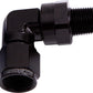 Aeroflow AF923-10-06BLK 90 Deg 3/8" NPT to -10AN Black Female Swivel Nut