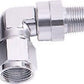 Aeroflow AF923-12-08S 90 Deg 1/2" NPT to -12AN Silver Female Swivel Nut