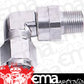 Aeroflow AF923-16-12S 90 Deg 3/4" NPT to -16AN Silver Female Swivel Nut