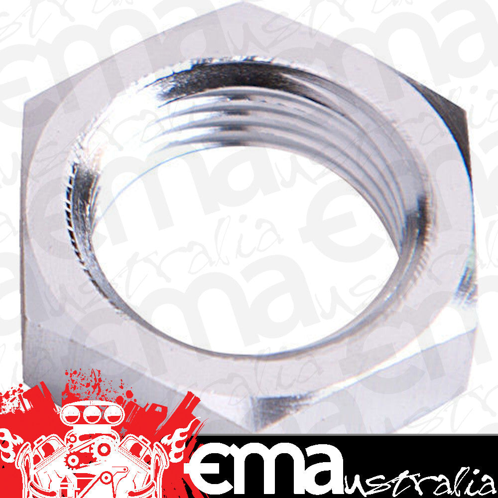 Aeroflow AF924-06S Bulkhead Nut -6AN Silver Single Nut