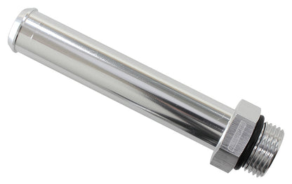 Aeroflow AF926-12-08S -8ORB to 19mm Barb Silver 100mm Oal