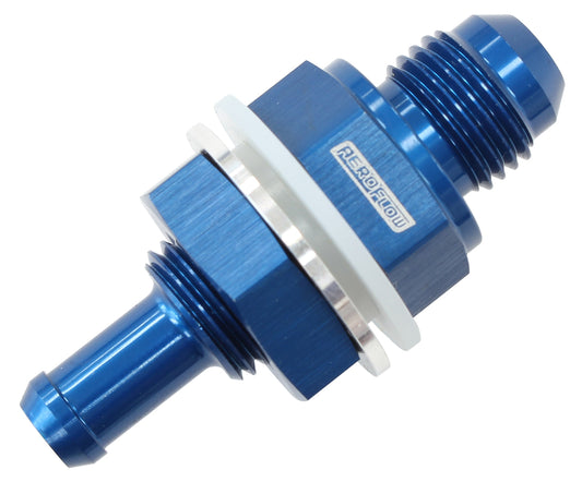 Aeroflow Performance Products AF927-08-08 8AN Bulkhead Fitting with 1/2Barb For Push On Hose