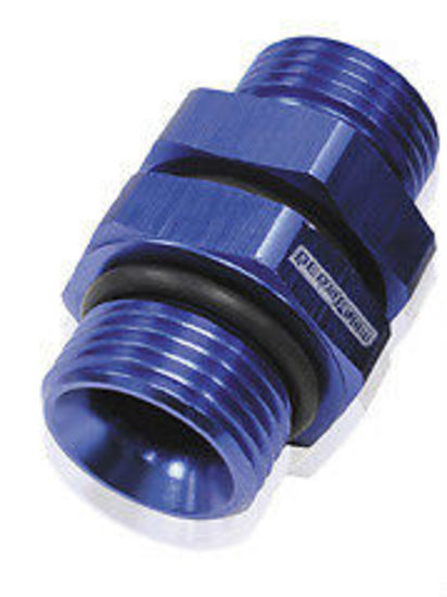 Aeroflow AF928-10-06 -10 ORB to 3/8" NPT Coupler Blue -10 ORB to 3/8"
