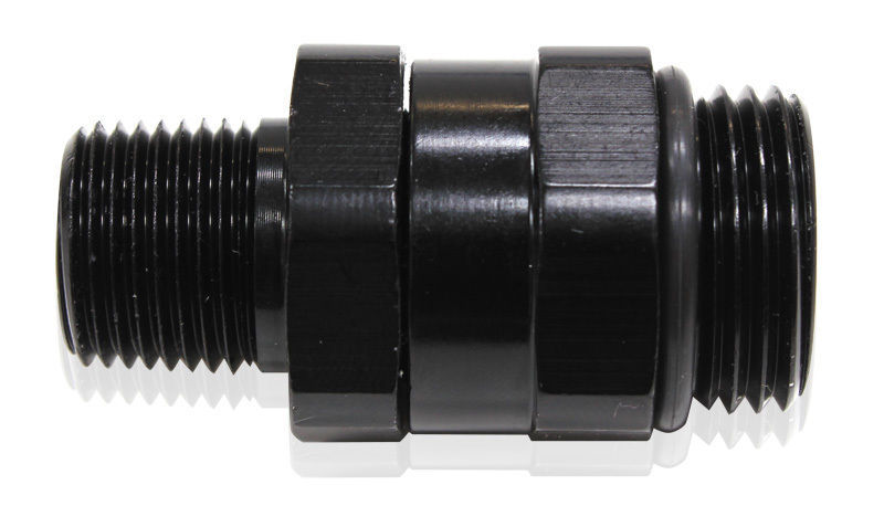 Aeroflow AF928-10-06BLK -10 ORB to 3/8" NPT Coupler Black -10 ORB to 3/8"