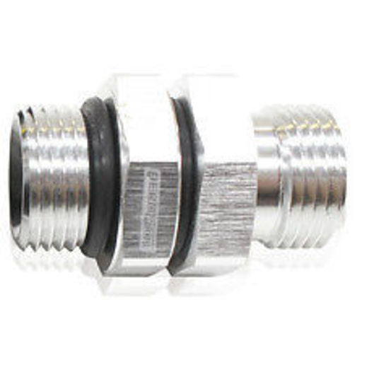 Aeroflow AF928-10-06S -10 ORB to 3/8" NPT Coupler Silver -10 ORB to 3/8"