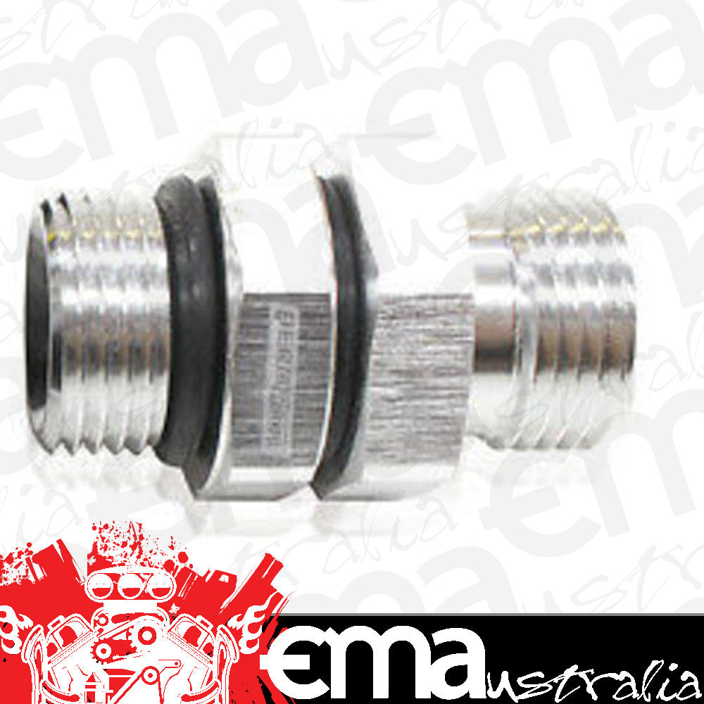 Aeroflow AF928-10-06S -10 ORB to 3/8" NPT Coupler Silver -10 ORB to 3/8"