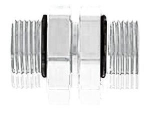 Aeroflow AF929-08-06S -8 ORB Swivel to -6 ORB Silver Full Swivel