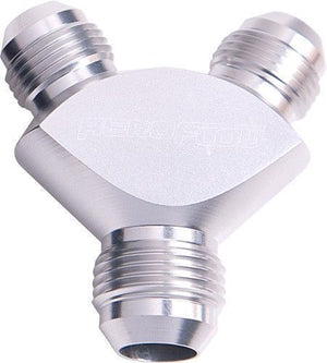 Aeroflow AF930-04-04S Y Block -4AN Silver 3x -4AN Male
