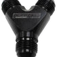 Aeroflow AF930-08-08BLK Y Block -8AN Black 3x -8AN Male