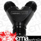 Aeroflow AF930-10-08BLK Y Block -10AN Out -8AN In Black 1x -10AN 2x -8An