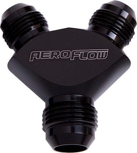 Aeroflow AF930-16-16BLK Y Block -16AN Black 3x -16An
