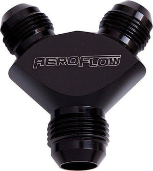 Aeroflow AF930-16-16BLK Y Block -16AN Black 3x -16An