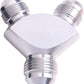 Aeroflow AF930-16-16S Y Block -16AN Silver 3x -16An