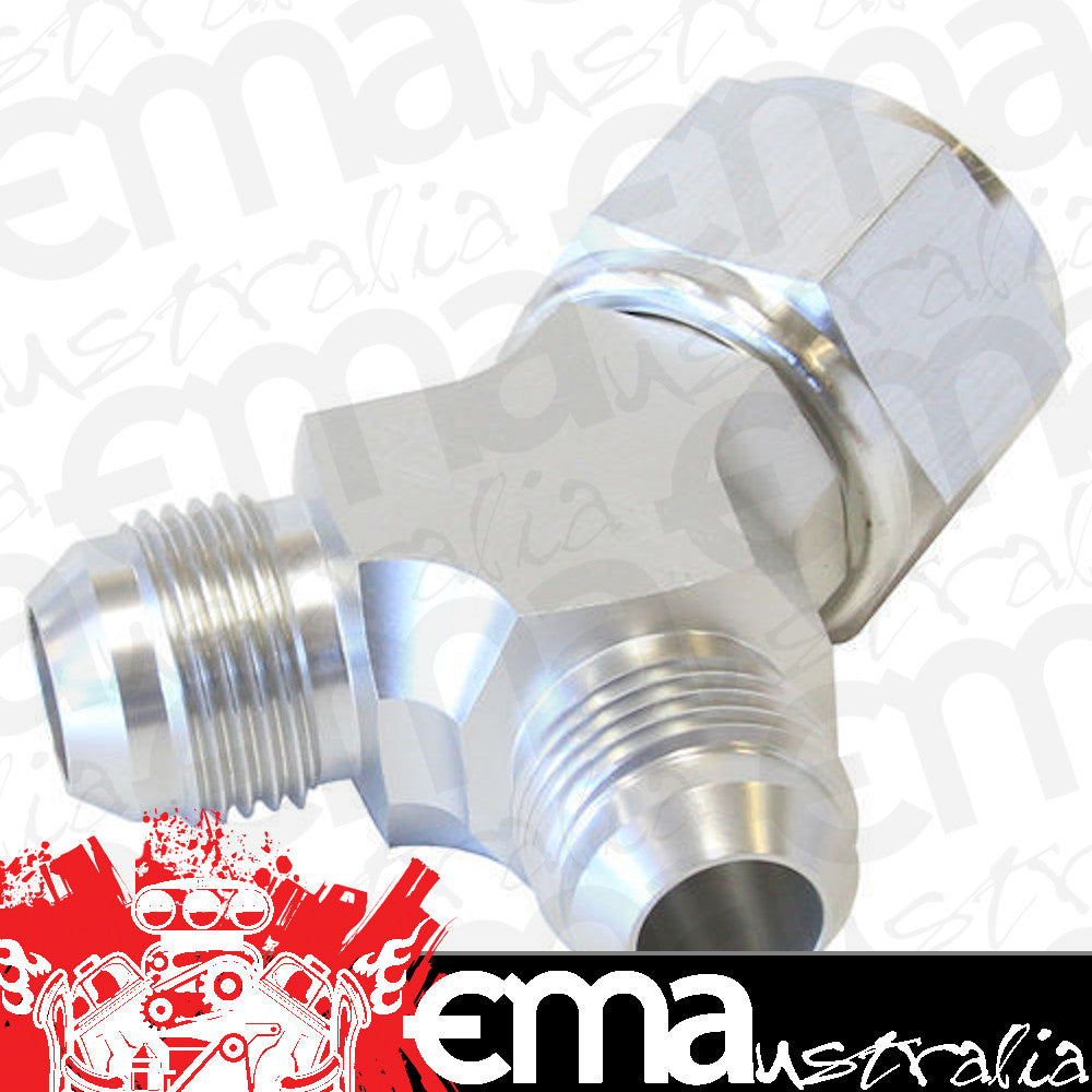 Aeroflow AF931-08-06S Y Piece -8 Swivel Nut 2x -6AN Silver