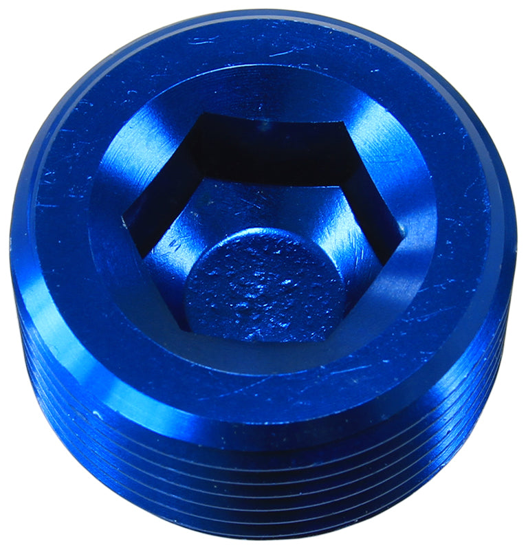 Aeroflow AF932-06-25 NPT Plug 3/8" Blue 3/8" NPT (25 Pack)