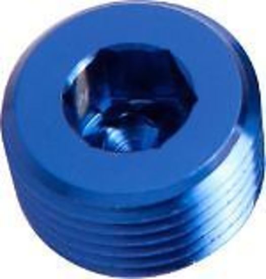 Aeroflow AF932-06 NPT Plug 3/8" Blue 3/8" NPT