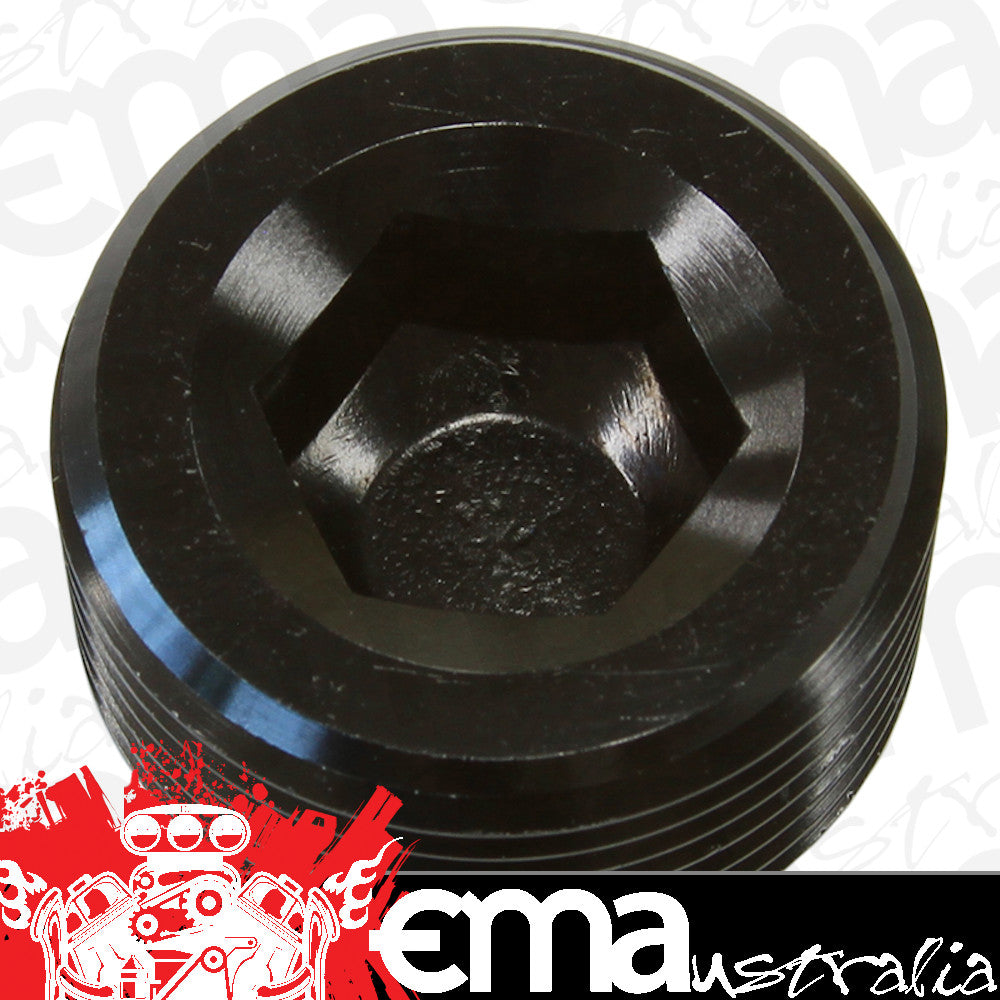 Aeroflow AF932-08BLK-25 NPT Plug 1/2" Black 1/2" NPT (25 Pack)