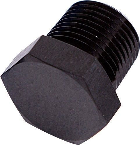 Aeroflow AF933-06BLK NPT Hex Head Plug 3/8" NPT Black 3/8" NPT