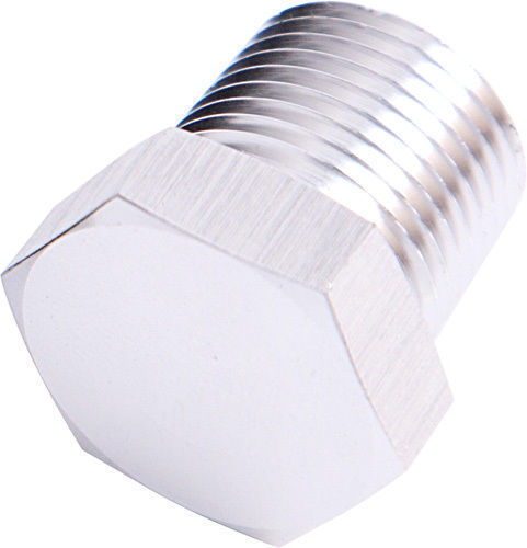 Aeroflow AF933-08S NPT Hex Head Plug 1/2" NPT Silver 1/2" NPT