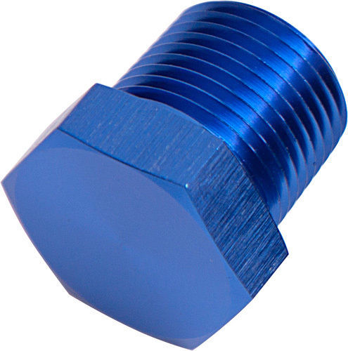 Aeroflow AF933-12 NPT Hex Head Plug 3/4" NPT Blue 3/4" NPT