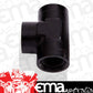 Aeroflow AF938-08BLK Female Tee -8 ORB Black 3x -8 ORB Port S